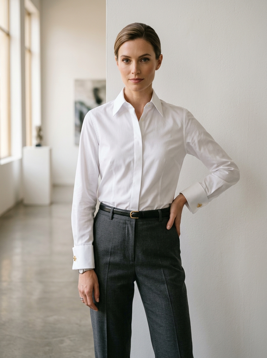 Camisa Alfaiataria Popeline Blanc